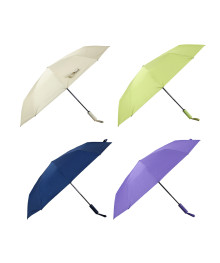 Зонт автомат, усиленный, стекловолокно, металл, пластик, ПЭ, винил, d103см, 10 спиц, 4 цвета