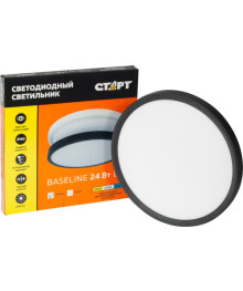 Светильник потолочный СТАРТ CC 24W Baseline 3000-6500K черный