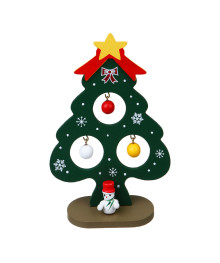 Декор новогодний "Елочка с игрушками", 9х14см, МДФ, металл