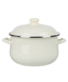 Кастрюля эмалированная Айвори, 24см, 5л, индукция