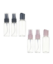 Набор для косметики дорожный 3 предмета (2 шт-50 мл, 1шт-30мл) тм ЮНИLOOK, пластик, 2 цвета