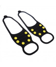 Противоскользящие накладки на обувь - Ледоходы, 25х8см, 6 шипов, силикон, пластик, металл р-рL41-44