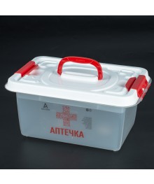 Контейнер д/хранения  8 л с вкладышем Аптека (359*242*166) 42974ке. Контейнеры оптом с доставкой по Дальнему Востоку. Большой каталог коробок оптом по низкой цене.