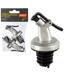 Пробка -дозатор для бутылки н-р 2шт.OLIVA, для масла, уксуса, жидких соусов, 7,5см