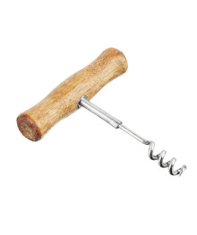 Штопор классический с деревянной ручкой 8х10см, железо, эвкалипт