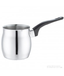 Турка Mallony TURCO 600 мл из нержавеющей стали с бакелитовой ручкойКофеварки оптом с доставкой по Дальнему Востоку. Большой каталог кофеварок оптом в Новосибирске.