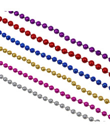 Бусы декоративные 0,6x500 см, туба, 6 цветов, 26-747