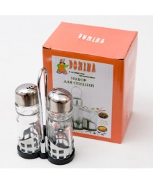 Набор для специй 2пр. DOMINA, стекло/нерж.сталь 609  (32213)ы для кухни по оптовым ценам. Купить аксессуары для кухни в Новосибирске. Аксессуары для кухни опт.
