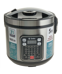 Мультиварка DELTA DL-6528 черная: 900 Вт,5л, 31 ПРОГРАММА  (4)