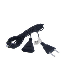 Удлинитель для гирлянд электрических, 6 м, ПВХ черный 220В