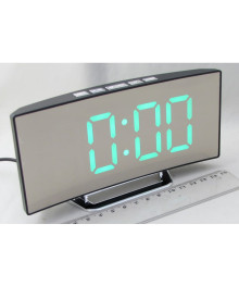 часы настольные+дата+температура NA-6091 (зеленый)