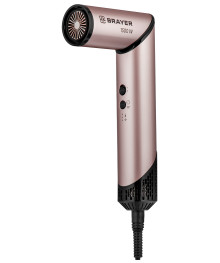 Мультистайлер BRAYER3309BR 1500Вт, 6 насадок, 3 реж.работы, 2 скор. Хол.воздух, цвет.инд.склад.кор