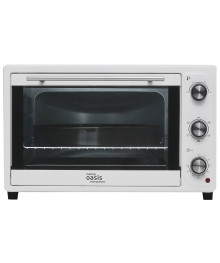 Духовка электрическая Oasis M-S45CW белый (45л, 2000Вт, конвекция, решётка, кругл и прям противни)