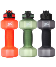 Бутылка спортивная в форме гантели, BY Русские Супергерои, 1000мл, 27х10см, пластик PETG, 3 цвета