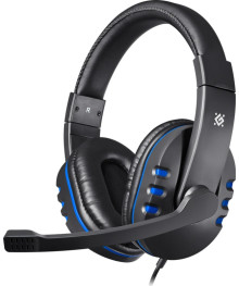 гарнитура Defender Warhead G-160 черный+синий, кабель 2,5 м