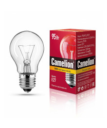 Эл. лампа  Camelion 95/А/CL/Е27 (Эл.лампа накаливания с прозрач.колбой, ЛОН)  уп.100штвые лампы оптом с отправкой в Якутск, Кызыл, Улан-Уде, Хабаровск, Владивосток, Комсомольск-на-Амур.
