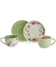 набор чайный 8 предметов Ф2-044P/4 "Blossom Green"  (10)