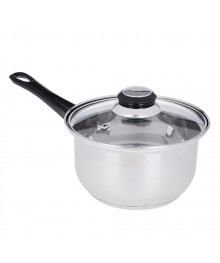 Стрейтон Ковш 16х9,5см, 1,4л, нерж., со стекл. крышкой доставкой - Новосибирск, Новокузнецк, Горно-Алтайск. Низкие цены, большой ассортимент посуды оптом