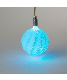 Игрушка световая "Елочный фонарик узоры краской" 5 см, 1 LED, RGB, ГОЛУБОЙ 2361565грушки оптом. Елочные игрушки оптом по низкой цене со склада в Новосибриске. Елочные игрушки оптом.