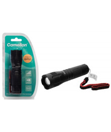 Фонарь  Camelion LED 51535  (фонарь, черный, LD, ZOOM, 5 реж 3XLR03, алюм.,откр. блистер)