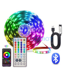 Лента светодиодная Огонек OG-LDL52 набор RGB 10м (Bluetooth, 5В, пульт)