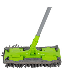 Швабра с насадкой из микрофибры CLAMP на защелках