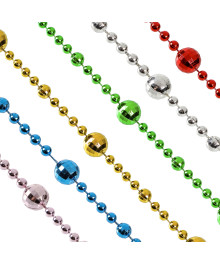 Бусы декоративные 1x270 см, 6 цветов,26-750