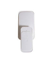 Звонок С03 белый беспроводной (от сети, кнопка от бат. 1*2032) IP66