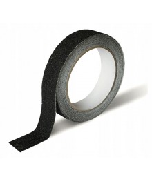 Противоскользящая клейкая лента AVIORA, 25 мм х 5 м, черная  (применяется на улице и внутри помещентом со склада в Новосибирске. Большой каталог изолент, скотч оптом с доставкой по Дальнему Востоку.