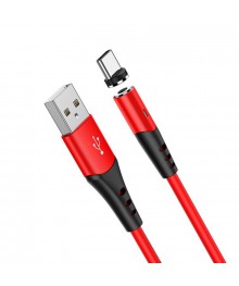 Кабель USB - TYPE C  HOCO X60 Красный, магнитный (2A, 1м)Востоку. Адаптер Rolsen оптом по низкой цене. Качественные адаптеры оптом со склада в Новосибирске.