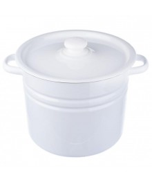 Кастрюля цилиндрическая Стальэмаль 8л декор светная с пластмассовой кнопкой С41620.3 (2/уп)Посуда эмалированная оптом Сталь Эмаль. Эмалированные кастрюли оптом.