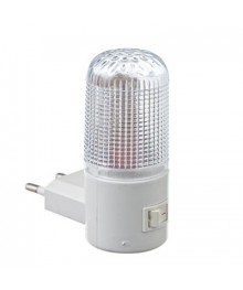 Ночник светодиодный с выкл., 220В, 0,5Вт, 8х7х3см, 4 LED, пластик (920-014)ников оптом со склада в Новосибриске. Ночники оптом по низкой цене с доставкой по Дальнему Востоку.