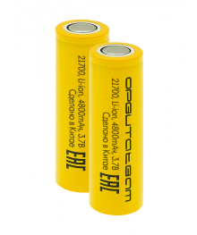 Акк литиевый Орбита 21700 - 7200mA (с плоским пином, Li-ion, 3500mAh, 3.7V, D21xL71мм) 2шт/уп