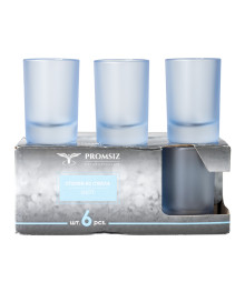 Набор стопок 6 предметов с рисунком "Голубой"N/F -837 (536519)