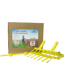 Лопата-Чудо (Рыхлитель)  "СУПЕР-ЗЕМЛЕКОП КОВАНЫЙ-7" (две ручки, 7 зубьев, ширина копки 550 мм) УЗБИ