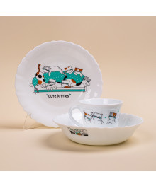 Набор для завтрака 3 пр  Blue Meowz  PO-3sd-763, Иран (1/12)