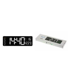 Часы настенные Орбита OT-CLW19 Белый (температура, будильник, календарь, ду, пит от USB)