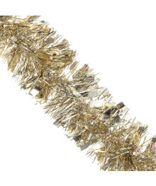 Мишура 200х10см, ПЭТ, шампань, 26-326