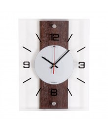 Часы настенные СН 2938 - 002 стеклянные  прямоугольные  с МДФ "Классика" (5)