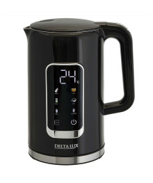 Чайник DELTA LUX DE-1016  LED дисплей, 5 РЕЖИМОВ  1,7 л, 2200Вт,черный (8)
