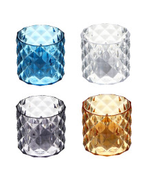 Светильник декор. LED в виде свечи в стакане, 5,9х5,4см, PS, 3хAG10, 1 режим, 4 дизайна