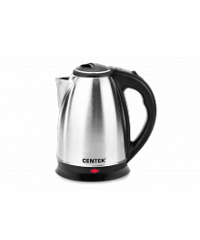 Чайник Centek CT-0035 матовый металл (1,5л, 2000W, хромированная вставка на крышке)