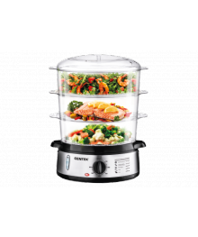 Пароварка Centek CT-1457 (9л, 800Вт, стальной корпус, таймер 60 мин, 3 контейнера)