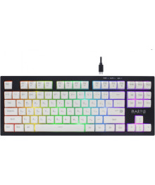 Клавиатура DEFENDER Harpiel GK-401 RU, черн 87кн+FN, радуж 1,5м DEFENDER