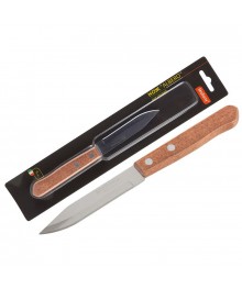 Нож Mallony ALBERO MAL-06AL с деревянной рукояткой для овощей, длина 9 см оптом. Набор кухонных ножей в Новосибирске оптом. Кухонные ножи в Новосибирске большой ассортимент