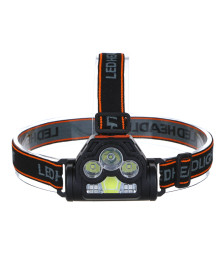 Фонарь ЕРМАК налобный, XPE+LED, 6 режимов, 600мАч, красный свет, 75х55х38 мм