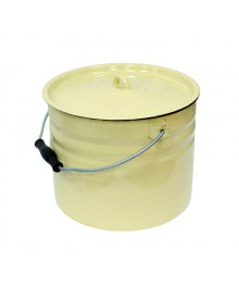Ведро с крышкой Стальэмаль цельнотянутое 9 л палевое С41222.Пц (2/уп)Посуда эмалированная оптом Сталь Эмаль. Эмалированные кастрюли оптом.