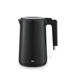 Чайник BQ KT1720P Чёрный (1.5л, 2200W, двойн стенки, нерж колба)