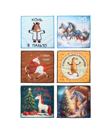 Щелкунчик Салфетка символ года, 30х30см, 100% полиэстер, 6 дизайнов