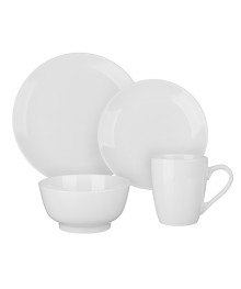 Набор посуды 16 предметов, белый, фарфор